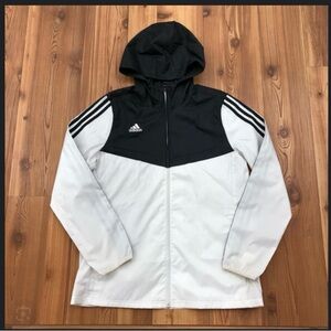 Adidas Black/White Windbreaker Jacket